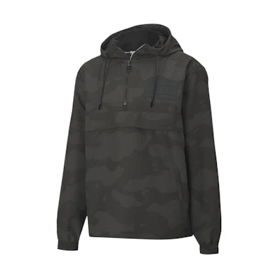 Puma Black Camo Hoodie Pullover Long Sleeve Sweatshirt 598023-01