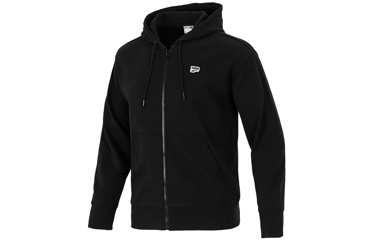 Puma Black Casual Sports Hoodie Jacket 532679-51