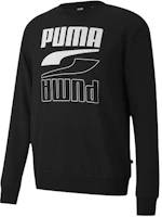 Puma Black Casual Sports Printed Crewneck Sweatshirt 585272-01 Puma Black Casual Sports Printed Crewneck Sweatshirt 585272-01