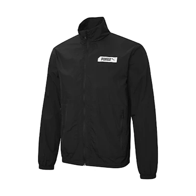 Puma Black Casual Sports Stand Collar Zip Jacket 582709-01