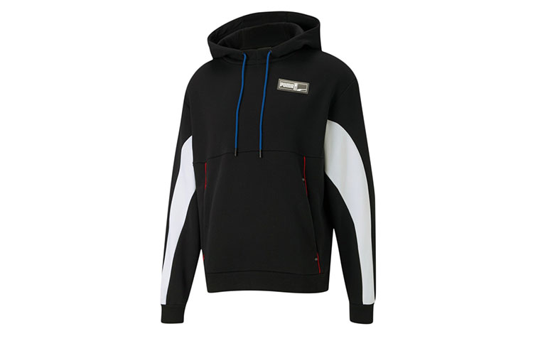 Puma Black Colorblock Basketball Hoodie with Drawstring 530318-01