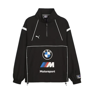 Puma Black Colorblock Slim Fit Track Jacket with Print and Zip Closure 625192-01