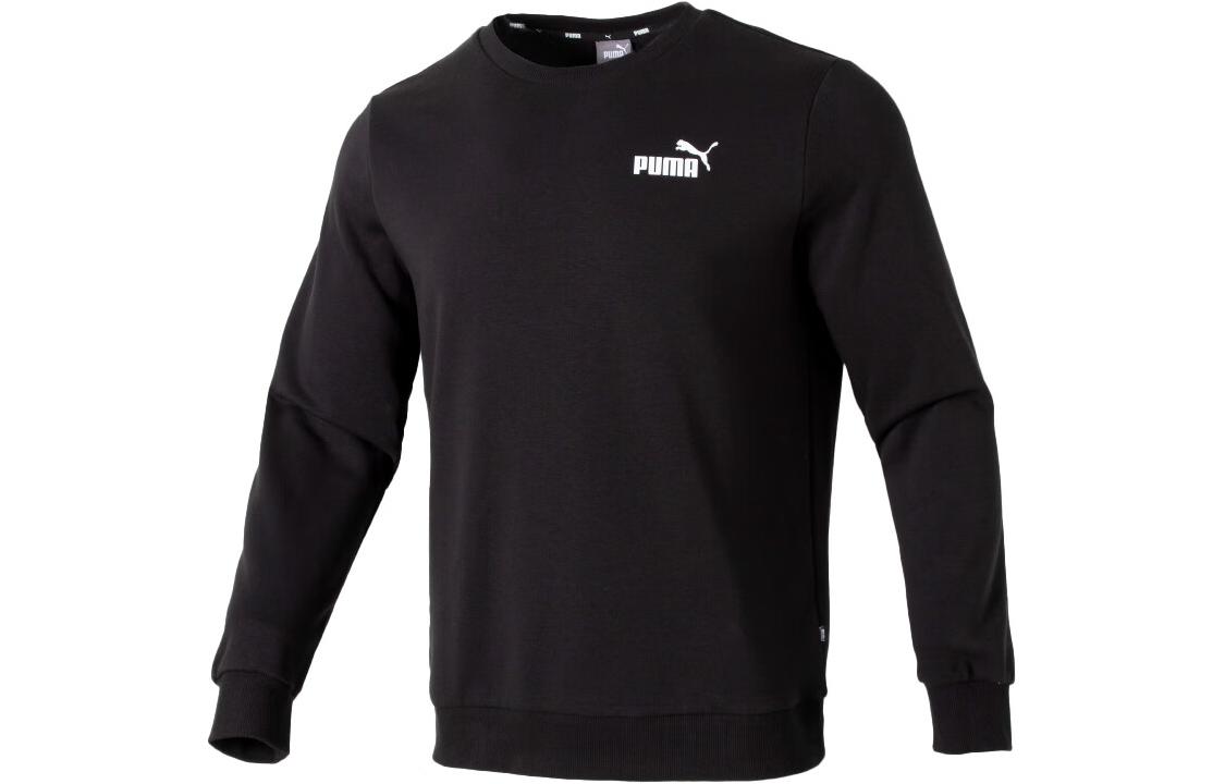 Puma Black Crewneck Long-Sleeve Sweatshirt for Running & Training 683375-01