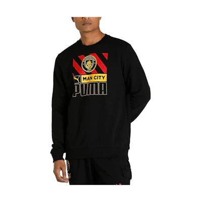 Puma Black Crewneck Loose Fit Print Long Sleeve Sweatshirt 767788-02