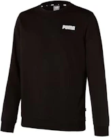 Puma Black Crewneck Solid Letter Slim Fit Long Sleeve Sweatshirt 847231-01 Puma Black Crewneck Solid Letter Slim Fit Long Sleeve Sweatshirt 847231-01