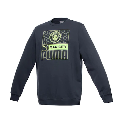 Puma Black Crewneck Sweatshirt with Logo Letter Print Long Sleeves 767788-06