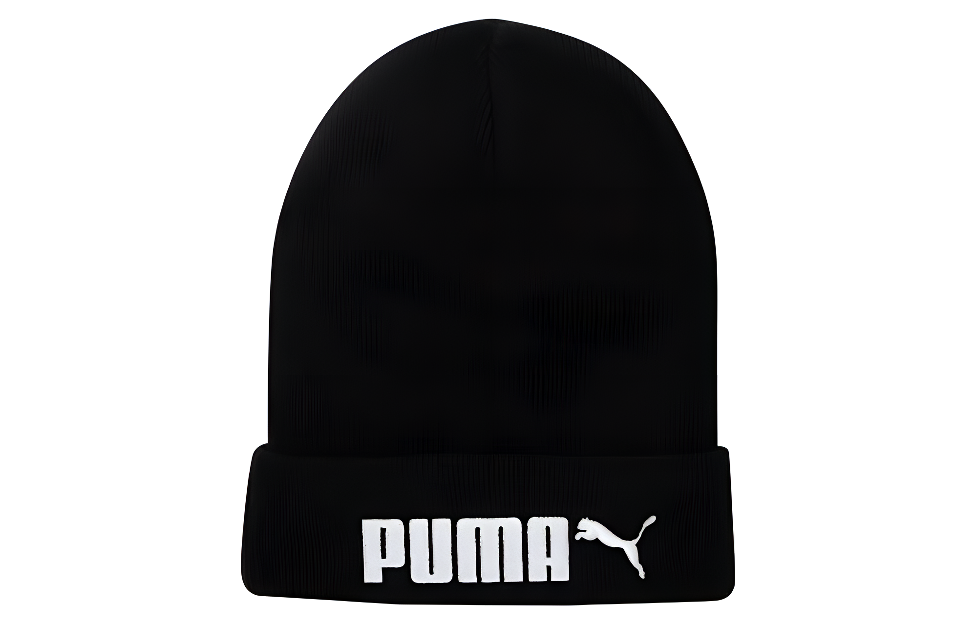 PUMA Black Embroidered Logo Beanie Unisex Style. 022887-01
