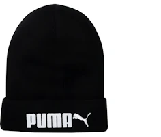 PUMA Black Embroidered Logo Beanie Unisex Style. 022887-01 PUMA Black Embroidered Logo Beanie Unisex Style. 022887-01