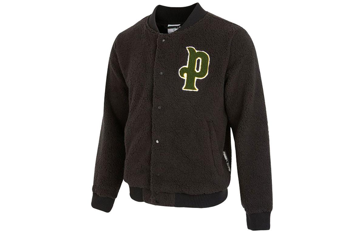 Puma Black Fitted Jacket with Logo Print Design 536182-01