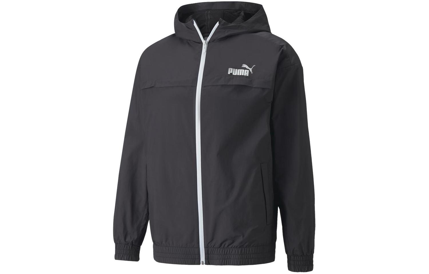 Puma Black Full-Zip Colorblock Hoodie Jacket 847483-01