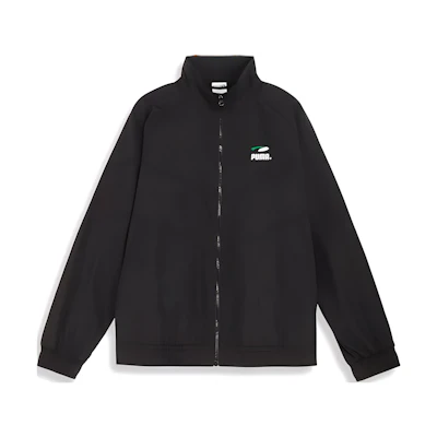 Puma Black Full-Zip Letter Logo Print Track Jacket 623028-01