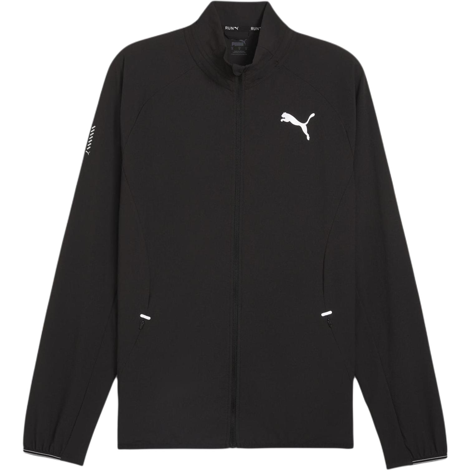 Puma Black Full-Zip Running & Casual Track Jacket with Stand Collar 524984-01