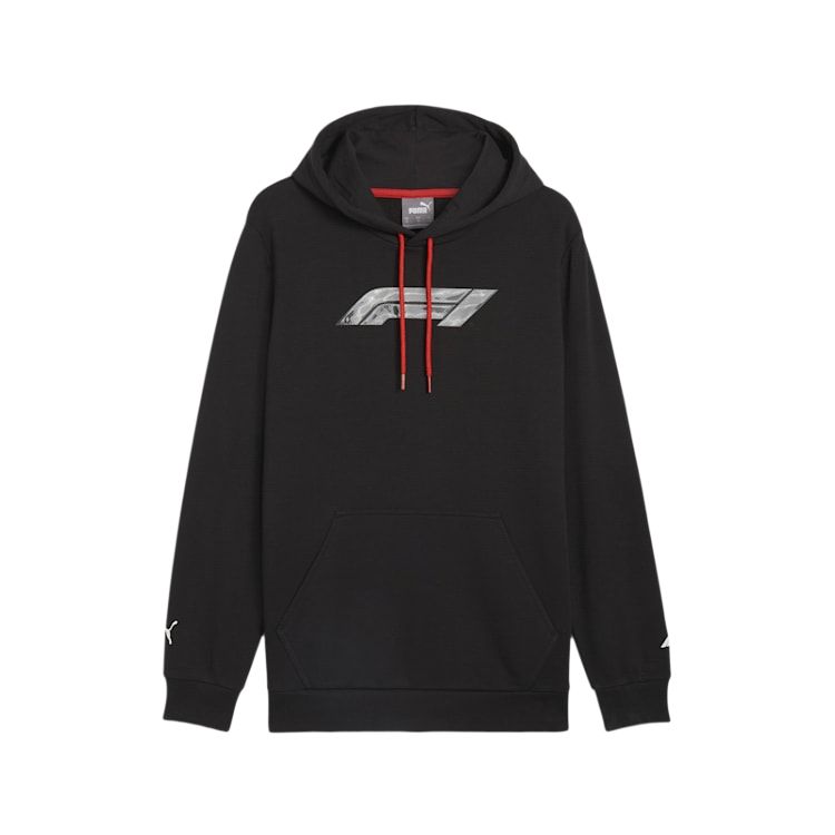 Puma Black Graphic Hoodie - Casual Solid Color Long Sleeve 625693-01