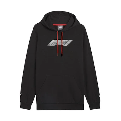 Puma Black Graphic Hoodie - Casual Solid Color Long Sleeve 625693-01