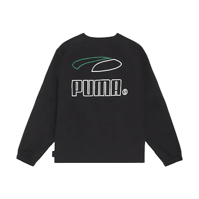 Puma Black Graphic Logo Skateboarding Crewneck Sweatshirt 625690-01