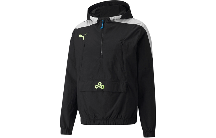 Puma Black Hoodie Jacket with Logo Print 533944-01
