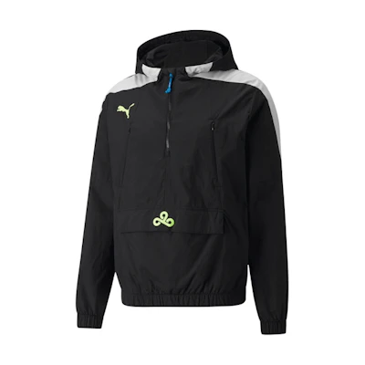 Puma Black Hoodie Jacket with Logo Print 533944-01