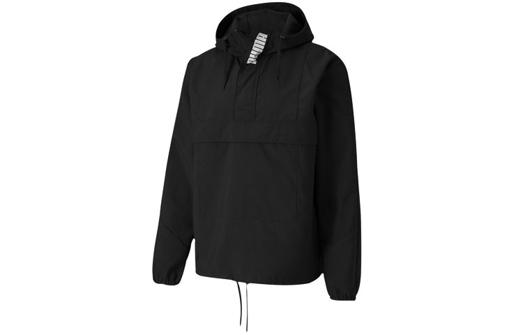 Puma Black Hoodie Letter Print Casual Sports Jacket 582723-01