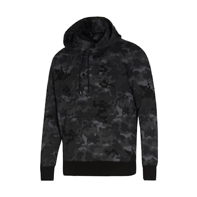 Puma Black Hoodie with Full Camo Print Long Sleeve 531395-01