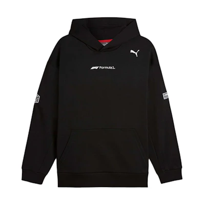 Puma Black Hoodie with Letter Print, Casual and Breathable Design 627124-01