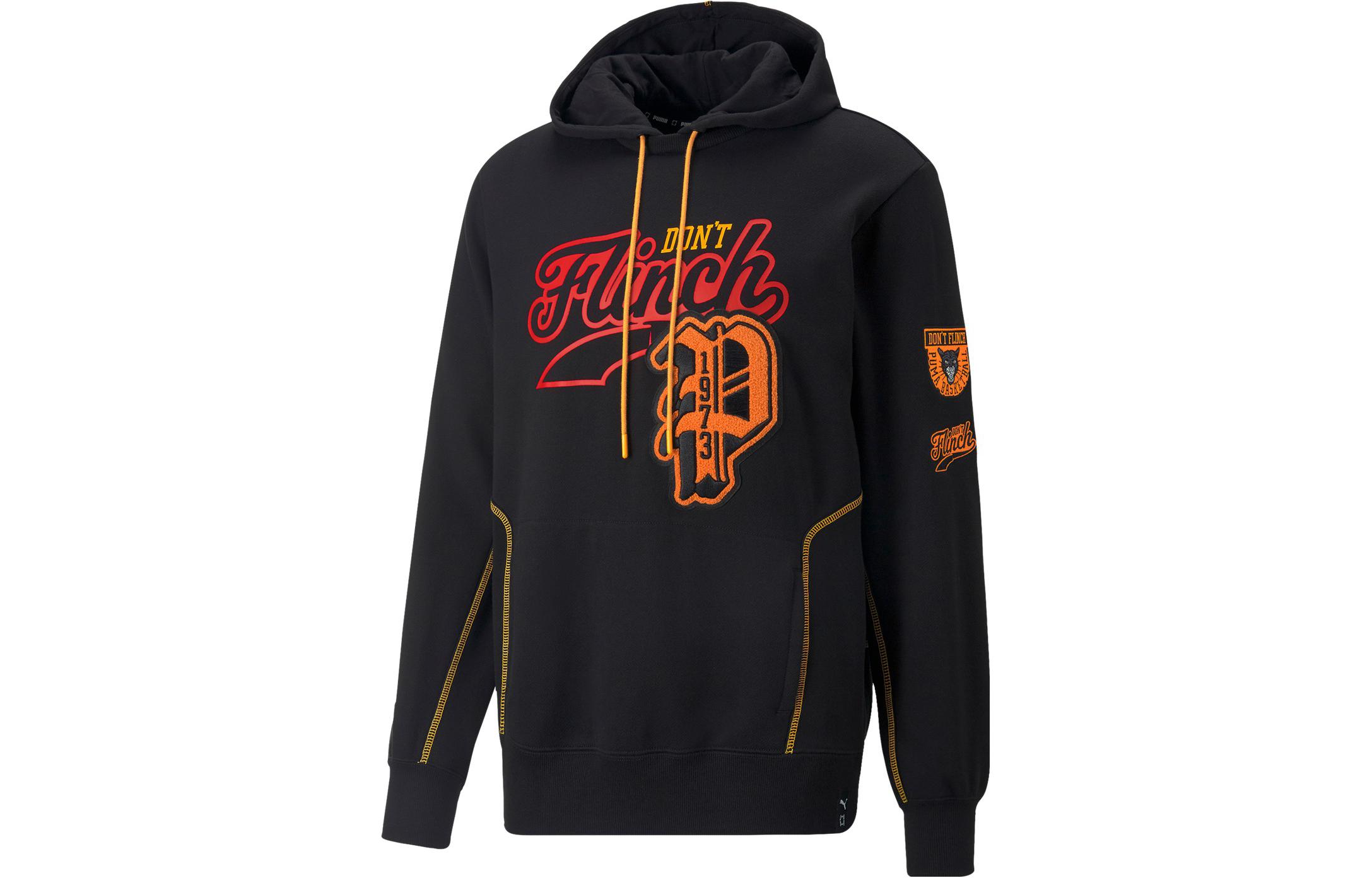 Puma Black Hoodie with Logo Graphic Print 536208-01