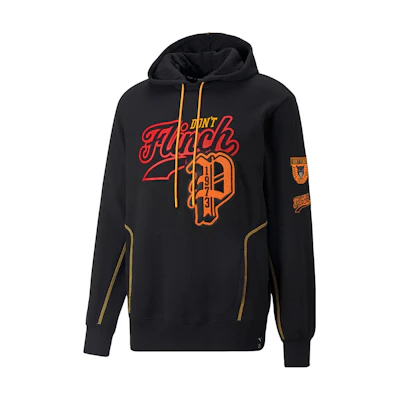 Puma Black Hoodie with Logo Graphic Print 536208-01