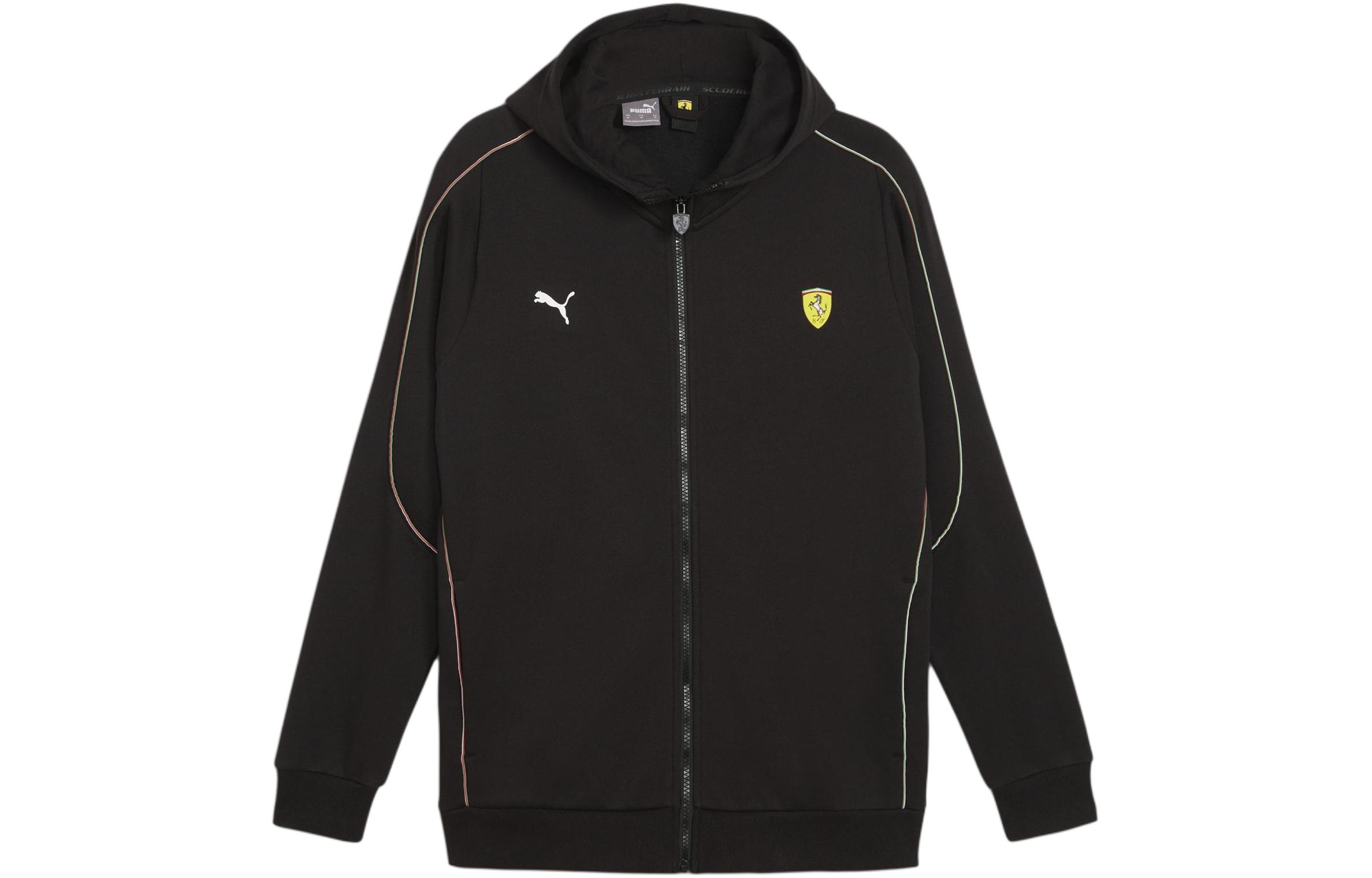 Puma Black Hoodie with Side Stripe Design Casual Wear 623797-01