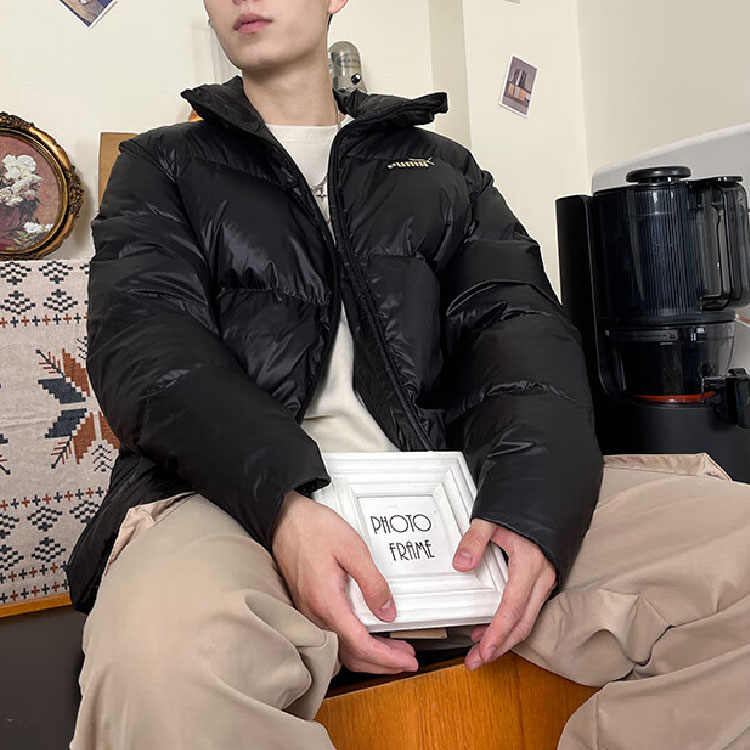 Puma Black Jacket with Logo Print, Solid Color, Stand Collar, Long Sleeve 625611-01 圖 5