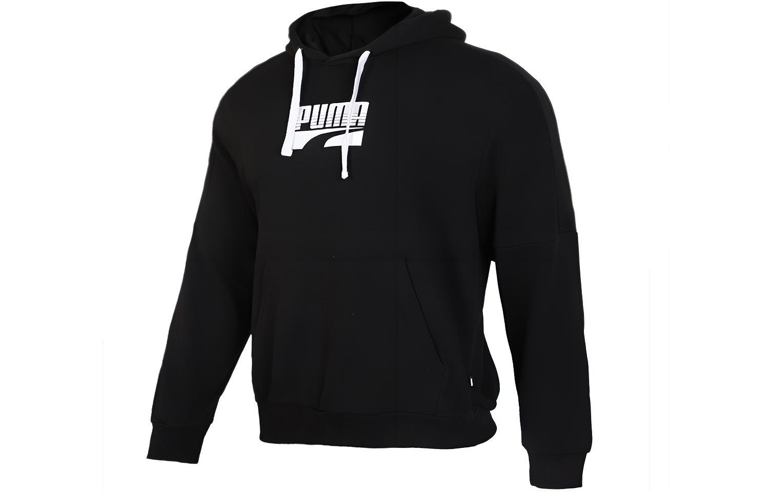 Puma Black Knit Sports Hoodie Pullover 581664-01