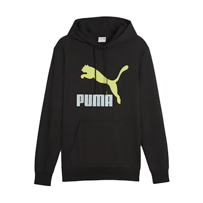 Puma Black Lemon Drawstring Hoodie with Logo Print Long Sleeves 539518-94