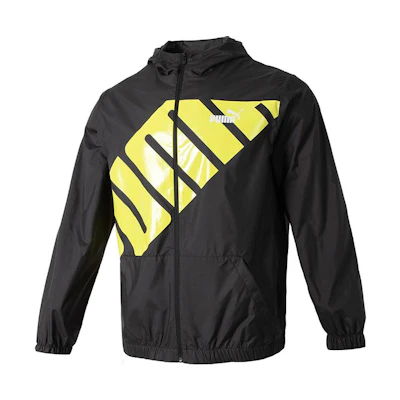 Puma Black Letter Graphic Hoodie Jacket 628117-01