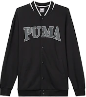 Puma Black Letter Print Casual Single-Breasted Jacket Long Sleeve 681267-01 Puma Black Letter Print Casual Single-Breasted Jacket Long Sleeve 681267-01