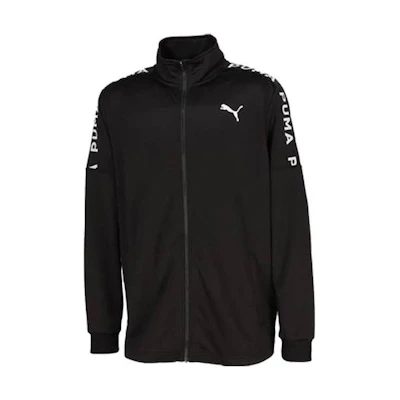 Puma Black Letter Print Zip-Up Long-Sleeve Jacket 523551-01