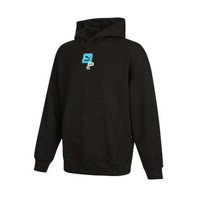 Puma Black Logo Casual Pullover Hoodie 536061-01