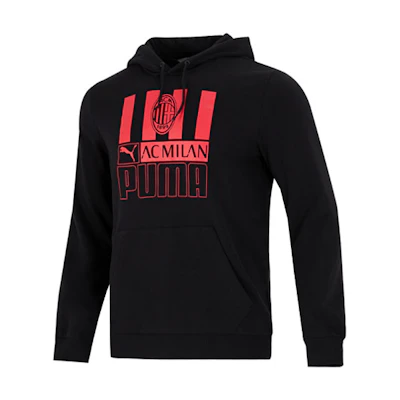 Puma Black Logo Graphic Print Pullover Hoodie 767599-01