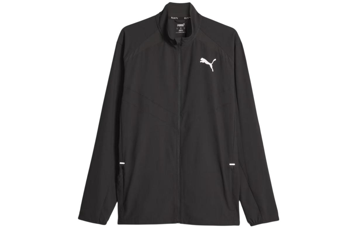Puma Black Logo High-Collar Zip-Up Jacket 524590-01