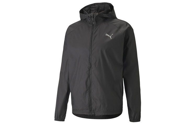 Puma Black Logo Hooded Jacket Casual Sportswear - Fall Season 521684-01