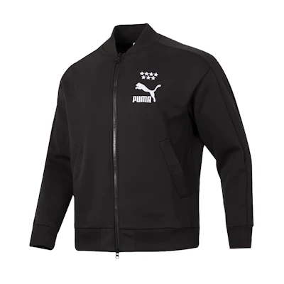 Puma Black Logo Outdoor Casual Sports Zip-Up Jacket 628094-01