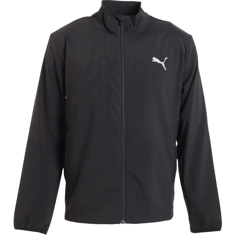Puma Black Logo Print Long Sleeve Zip-Up Jacket 523059-01