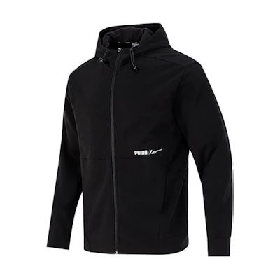 Puma Black Logo Printed Breathable Training Jacket - Spring & Autumn 846533-01