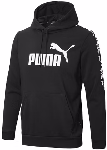 puma-black-logo-tape-hoodie-casual-sweatshirt-584128-01