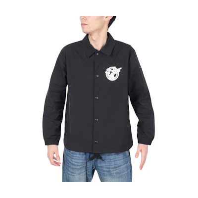 Puma Black Long Sleeve Jacket with Embroidered Logo and Turn-down Collar 847981-01
