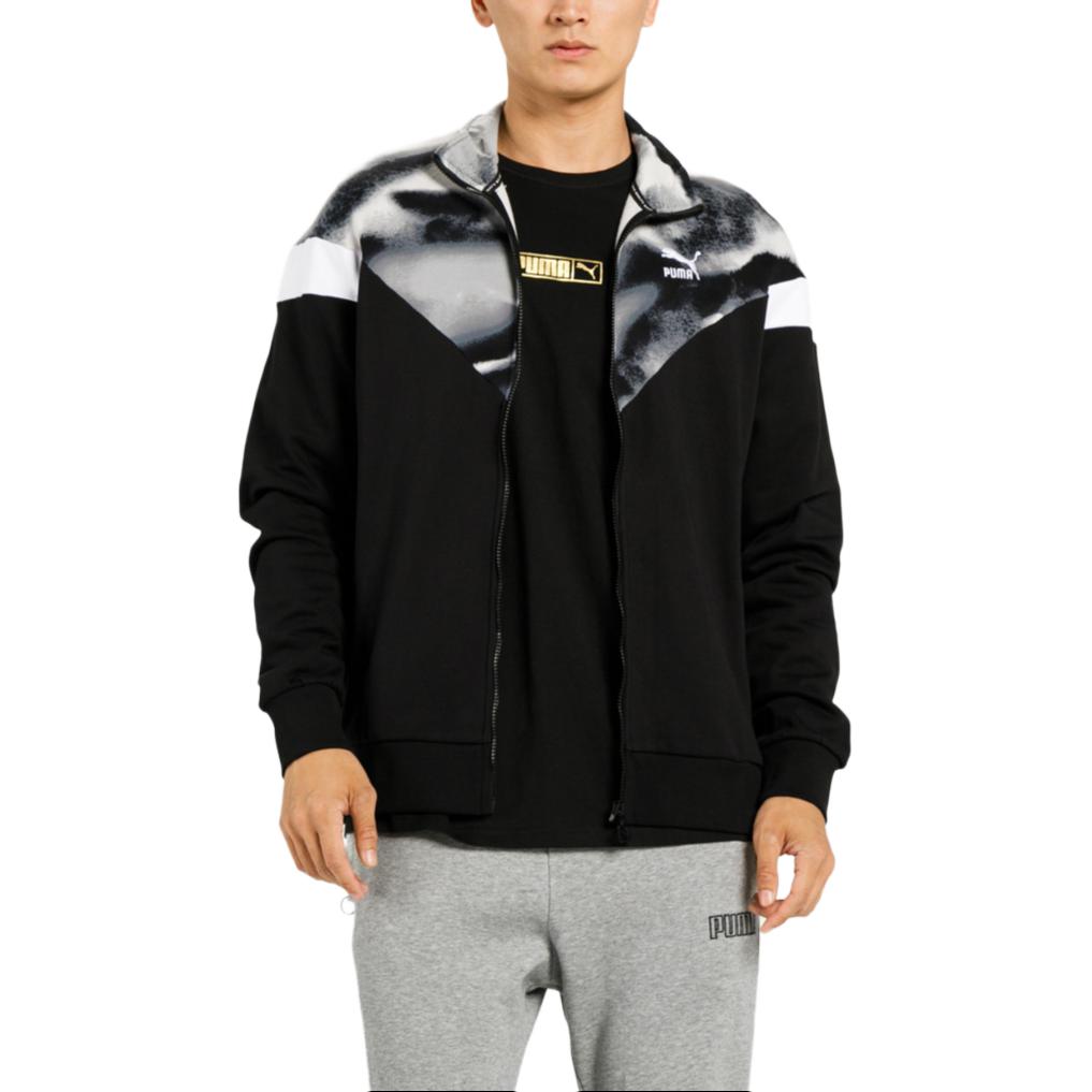 Puma Black Outdoor Logo Embroidered Sports Jacket 596335-01