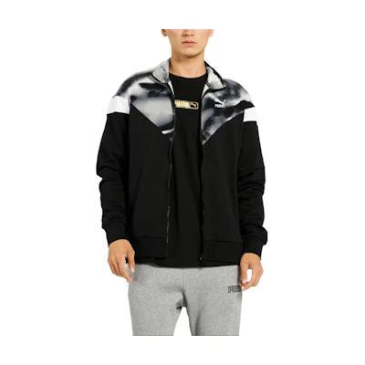 Puma Black Outdoor Logo Embroidered Sports Jacket 596335-01