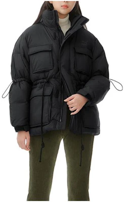 Puma 黑色戶外多口袋羽絨外套連帽設計 - 男女適用,印花Logo 932542-01 Order Puma 黑色戶外多口袋羽絨外套連帽設計 - 男女適用,印花Logo 932542-01