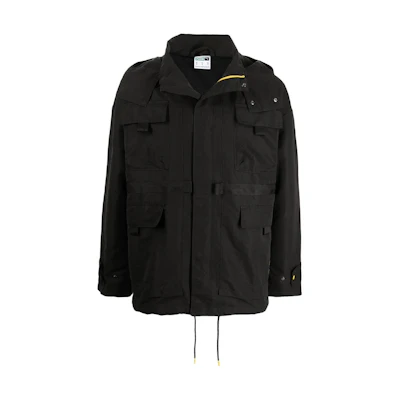 Puma Black Outdoor Utility Jacket with Chest Pocket and Multi-Pocket Design 598583-01