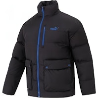 Puma Black Outdoor Zip-Up Casual Jacket with Color-Block Design 625609-01 Puma Black Outdoor Zip-Up Casual Jacket with Color-Block Design 625609-01