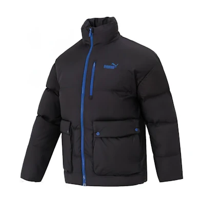 Puma Black Outdoor Zip-Up Casual Jacket with Color-Block Design 625609-01