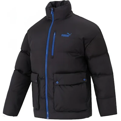 Puma 黑色戶外拼接設計拉鍊休閒外套 625609-01 Order Puma 黑色戶外拼接設計拉鍊休閒外套 625609-01