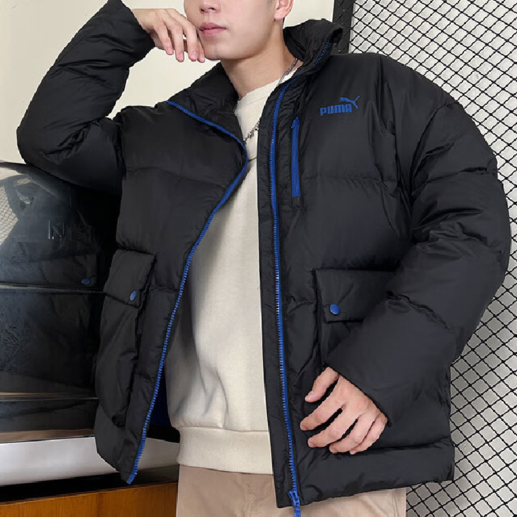 Lookbook Puma 黑色戶外拼接設計拉鍊休閒外套 625609-01